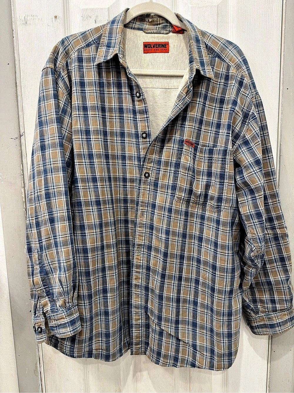 Wolverine Men's Plaid Cotton Button Down